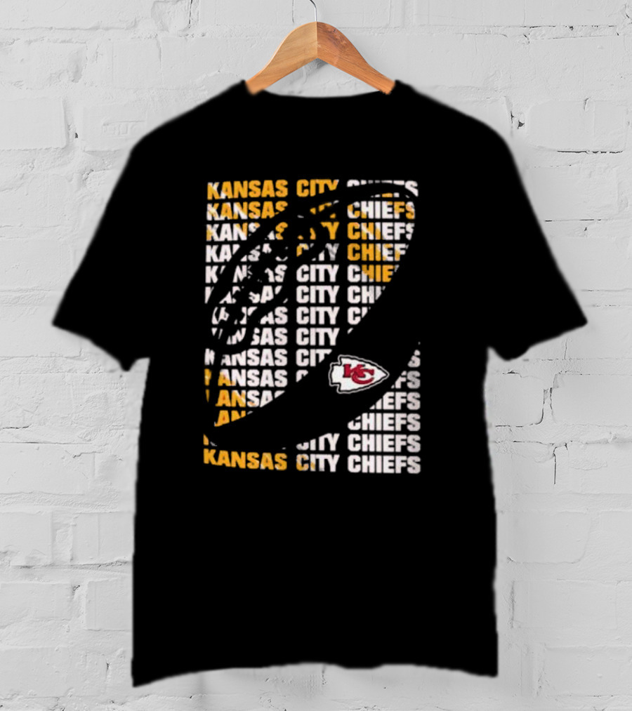 Kansas City Chiefs Youth Box Football KC Logo T-Shirt