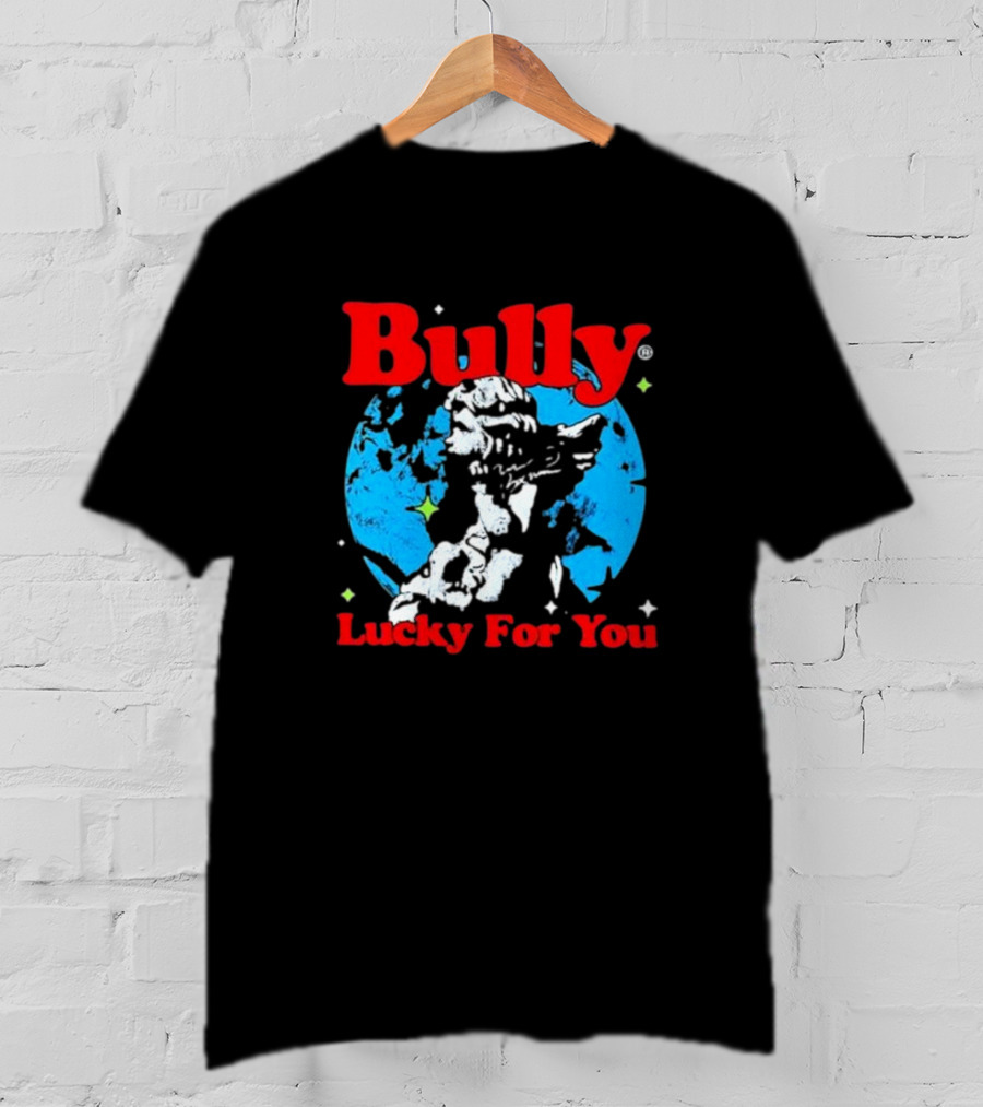Bully Lucky For You Angel Statue Blue Background T-Shirt