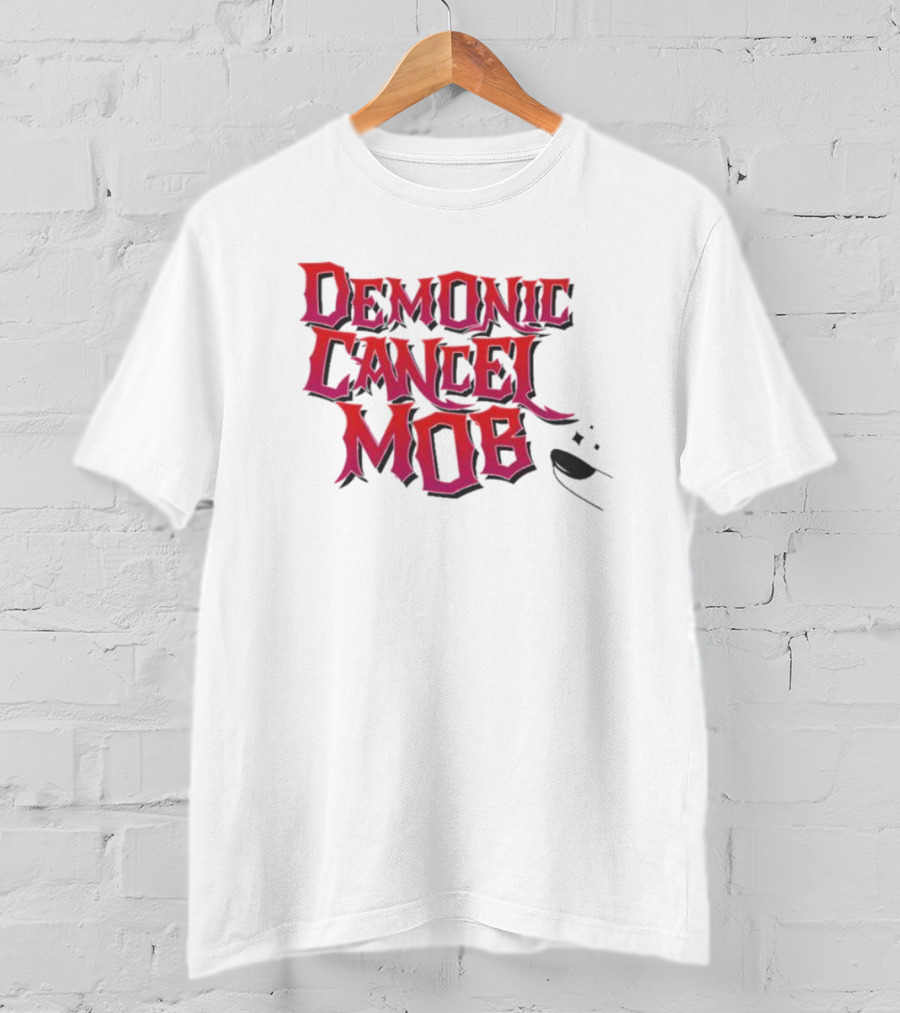 Demonic Cancel Mob Vintage Gothic T-Shirt