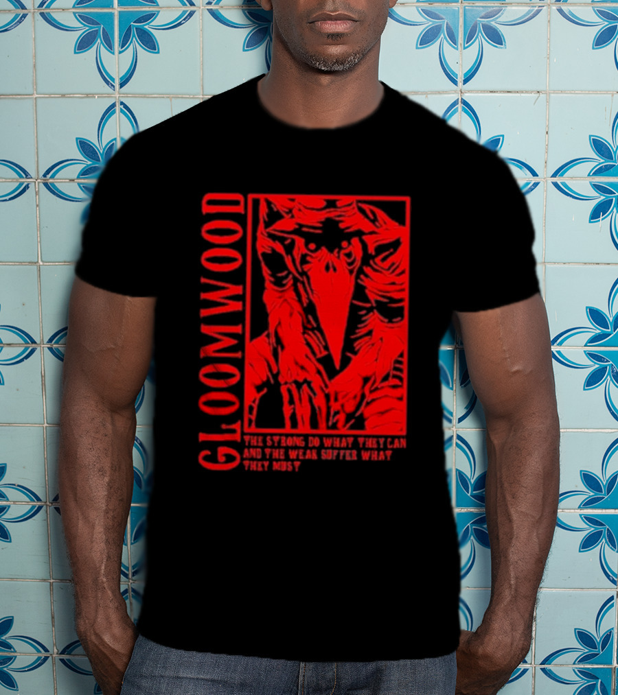 Gloomwood The Strong Do What They Can And The Weak Suffer What They Must Red Bird Mask T-Shirt