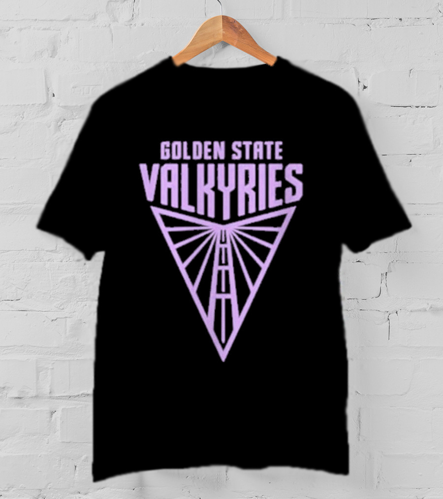 Golden State Valkyries Symbolic Emblem With Geometric T-Shirt