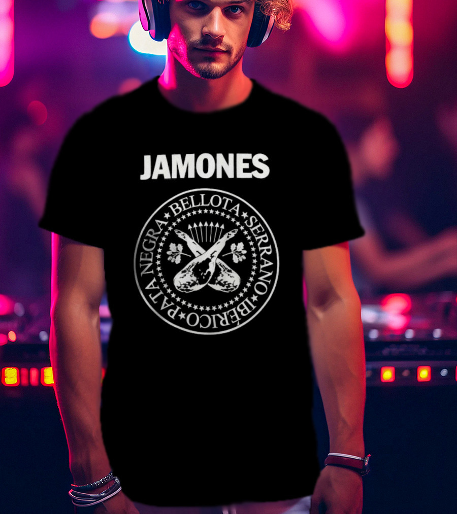 Jamones Bellota Serrano Iberico Pata Negra Emblem T-Shirt