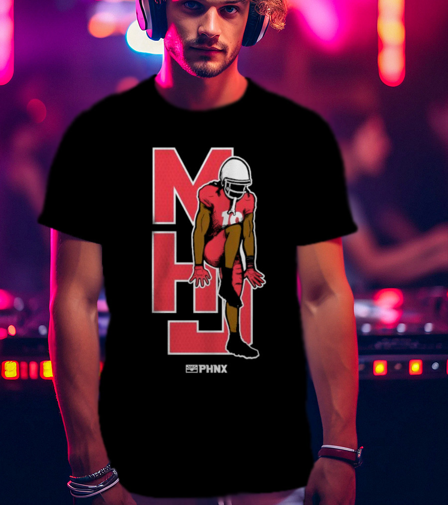 MHJ PHNX Cardinals Football Player Iconic Pose T-Shirt