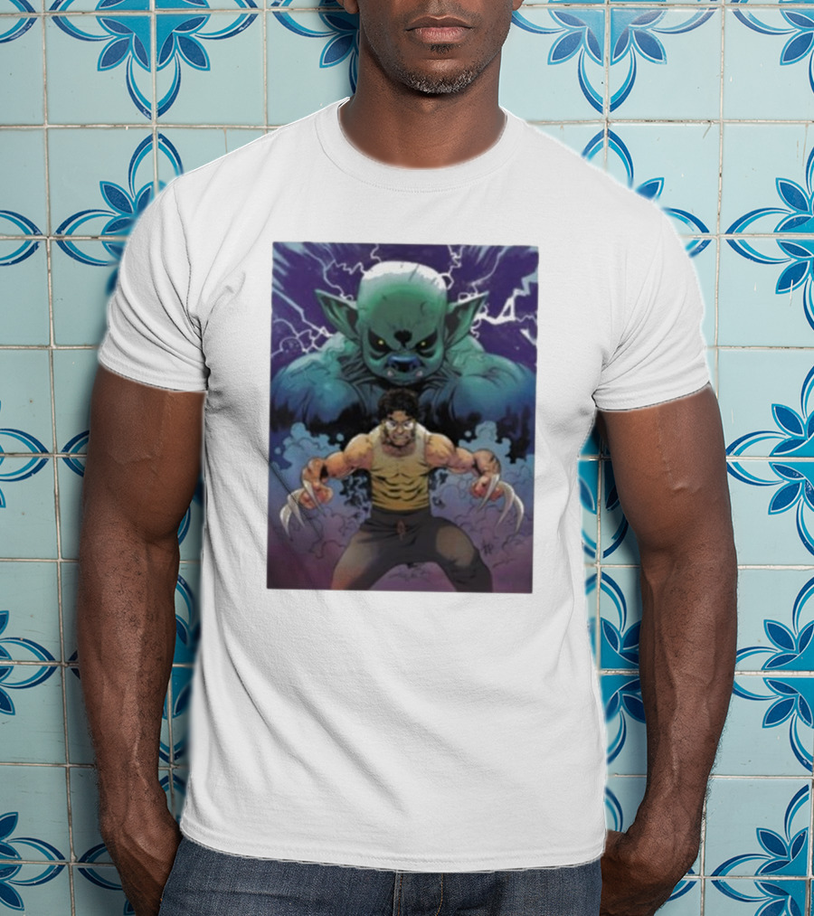 Rick Glassman Rick And Goblin Wolverine Style Fantasy T-Shirt