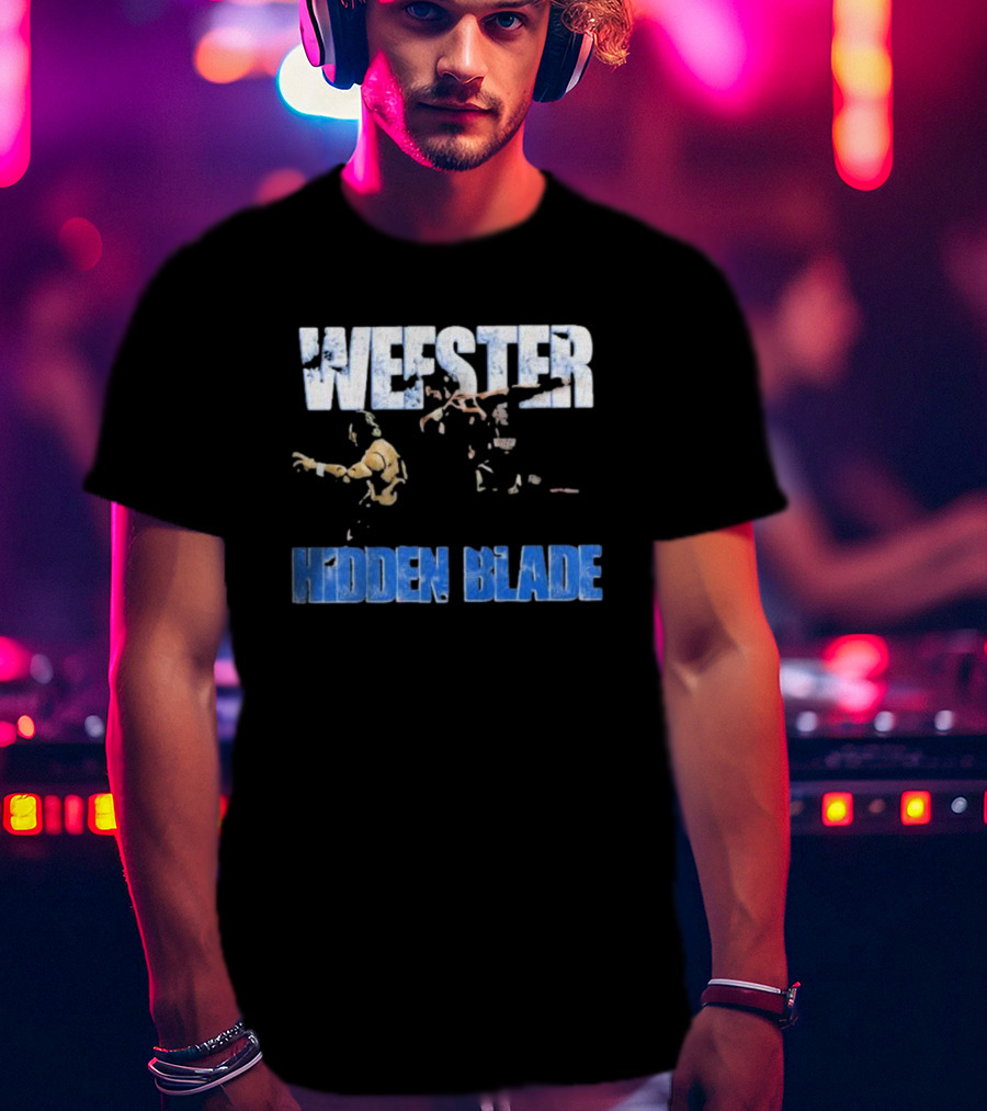 Wefster Hidden Blade Wrestling Action And Combat T-Shirt