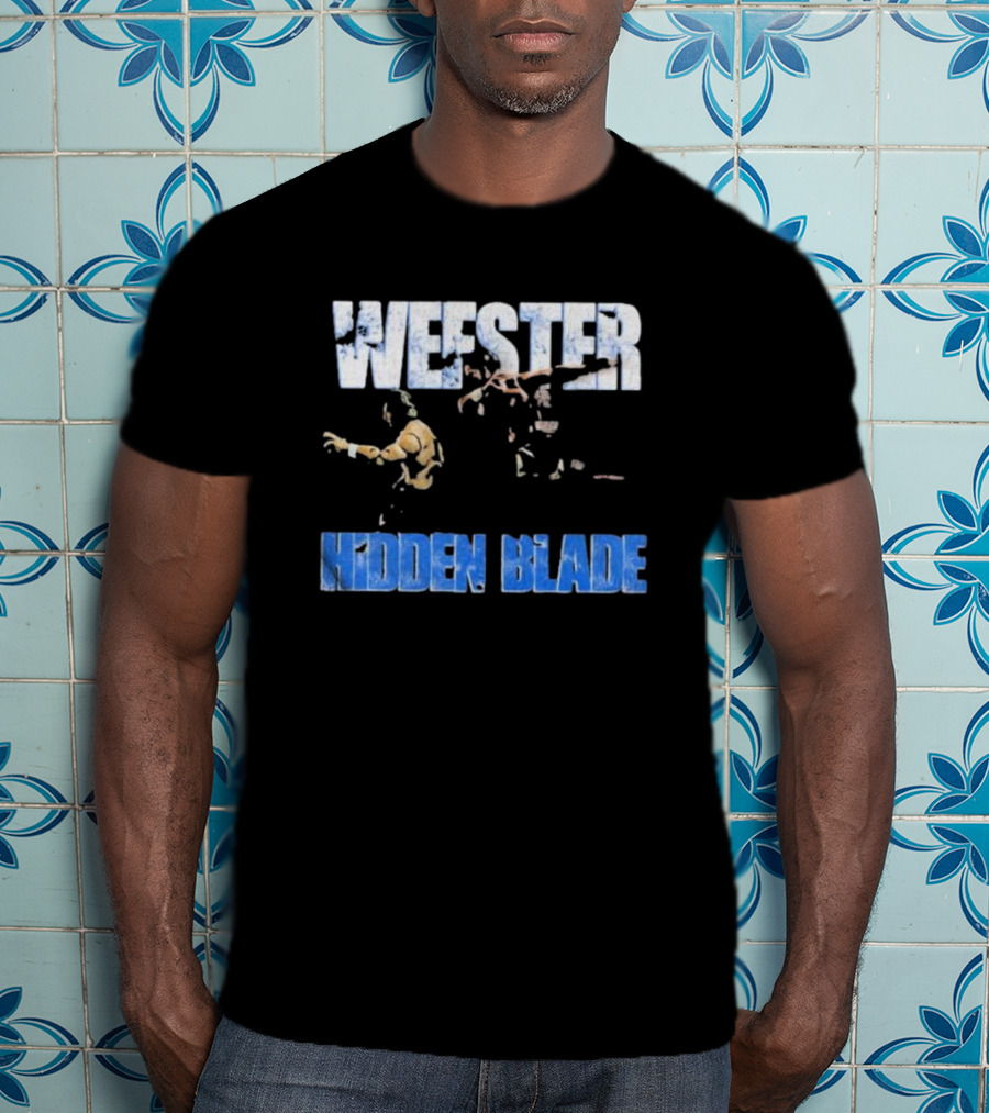 Wefster Hidden Blade Wrestling Action And Combat T-Shirt
