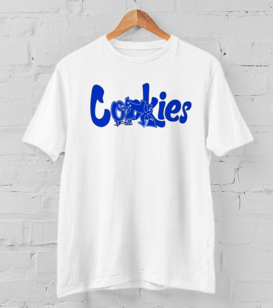 Cookies X Otxboyz Out Of The Box Graffiti Blue Streetwear Collaboration T-Shirt
