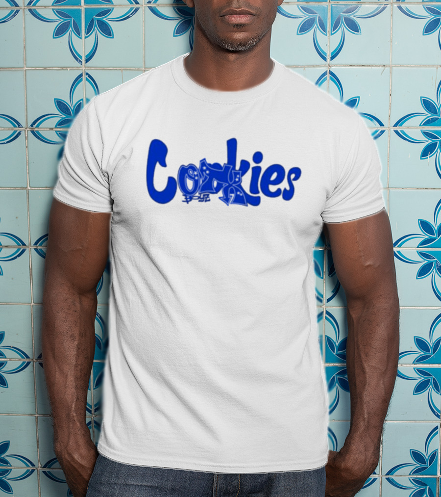 Cookies X Otxboyz Out Of The Box Graffiti Blue Streetwear Collaboration T-Shirt