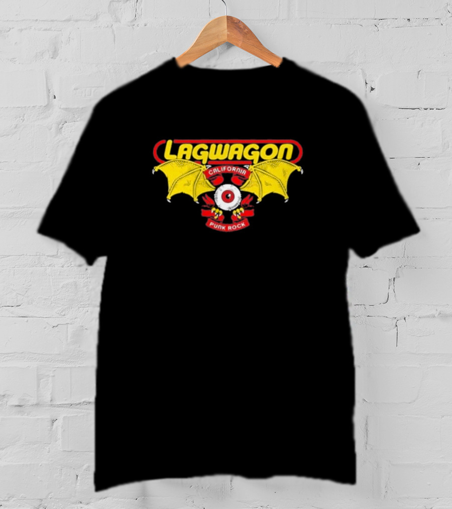 Lagwagon California Punk Rock Eye With Bat Wings T-Shirt