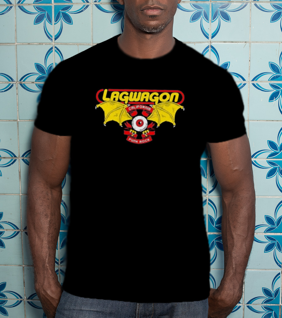 Lagwagon California Punk Rock Eye With Bat Wings T-Shirt