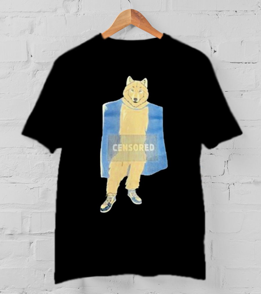 Lisan Jal Gaib Censored Wolf Retro Sneakers T-Shirt