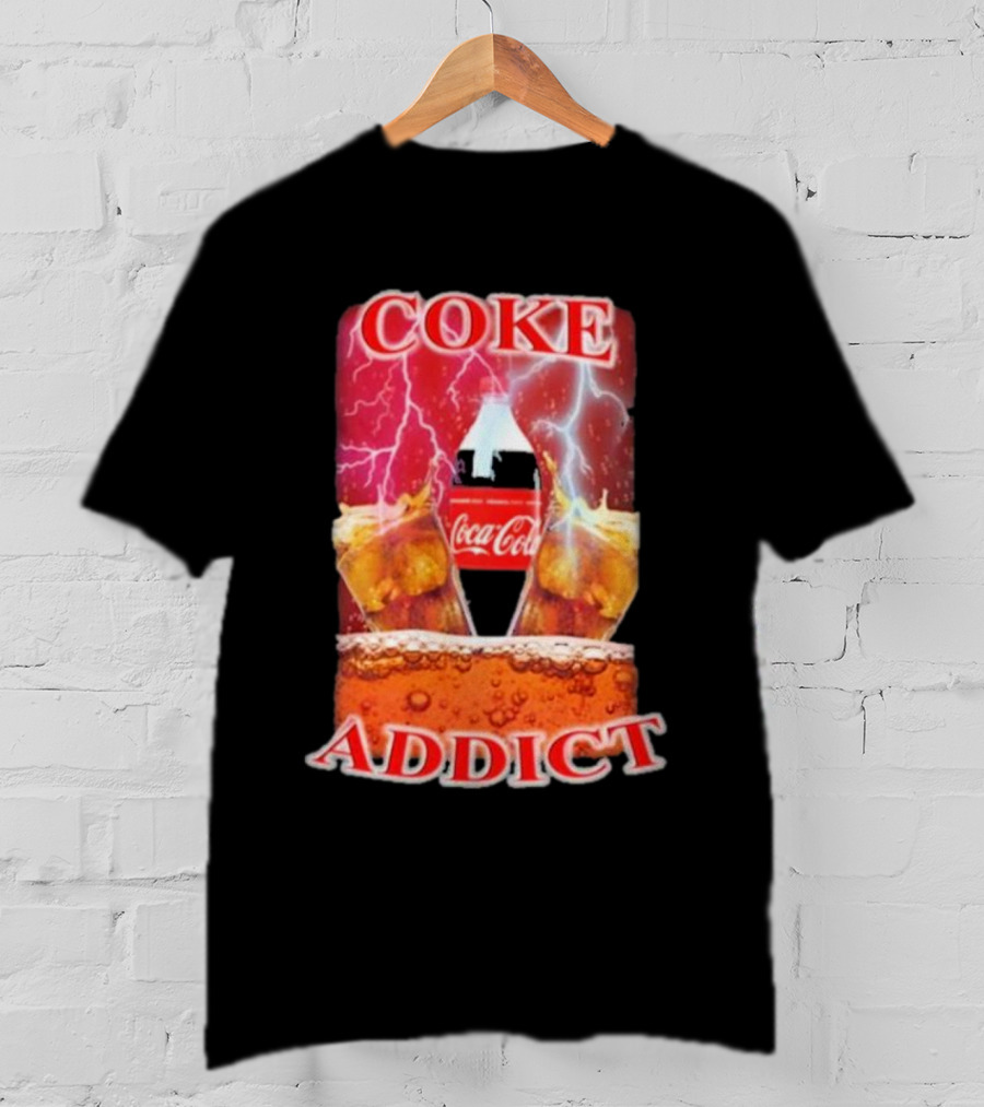 Coke Addict Orbital Clothing Coca-Cola Lightning Bubbles T-Shirt