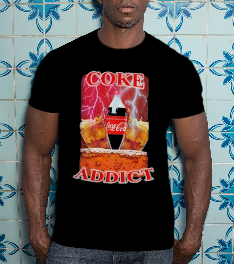 Coke Addict Orbital Clothing Coca-Cola Lightning Bubbles T-Shirt