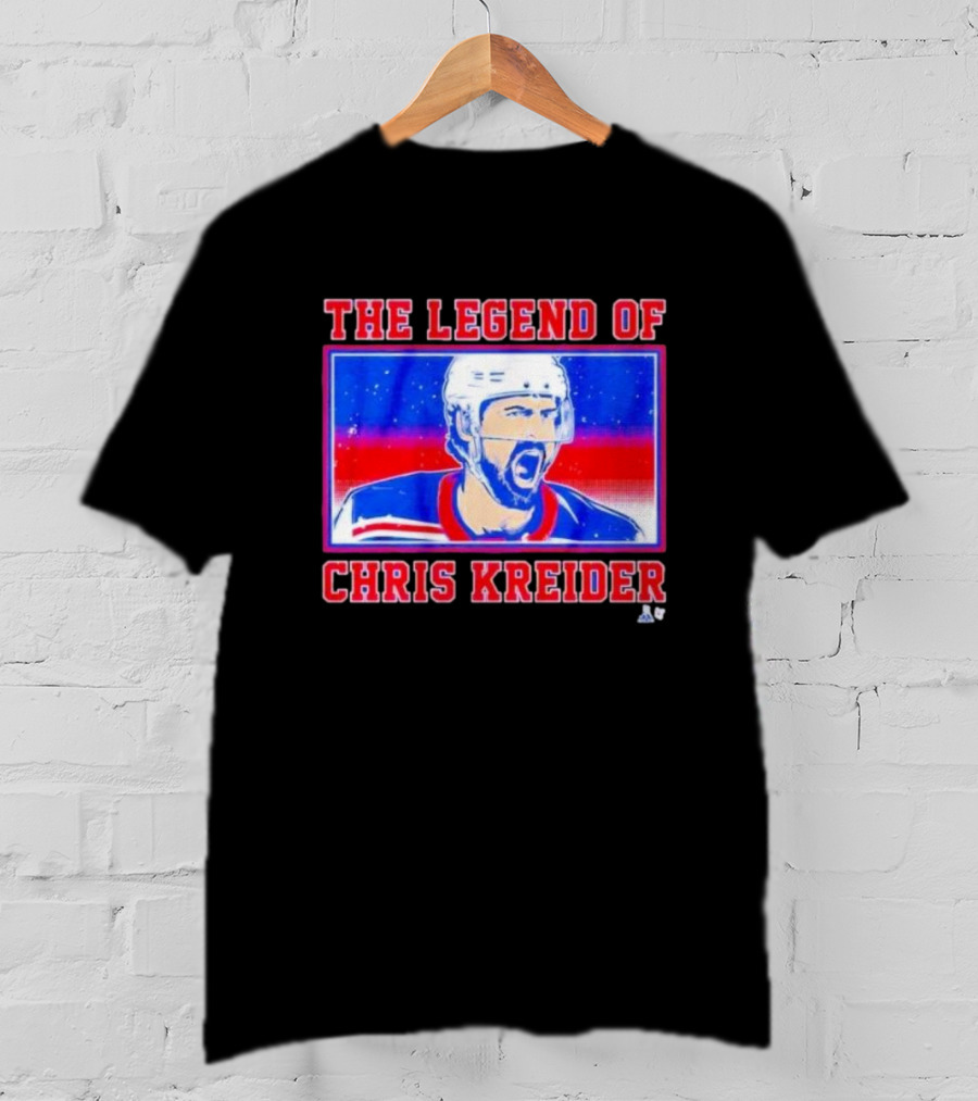 The Legend Of Chris Kreider Hockey Icon Burst T-Shirt