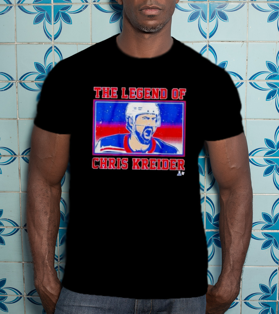 The Legend Of Chris Kreider Hockey Icon Burst T-Shirt