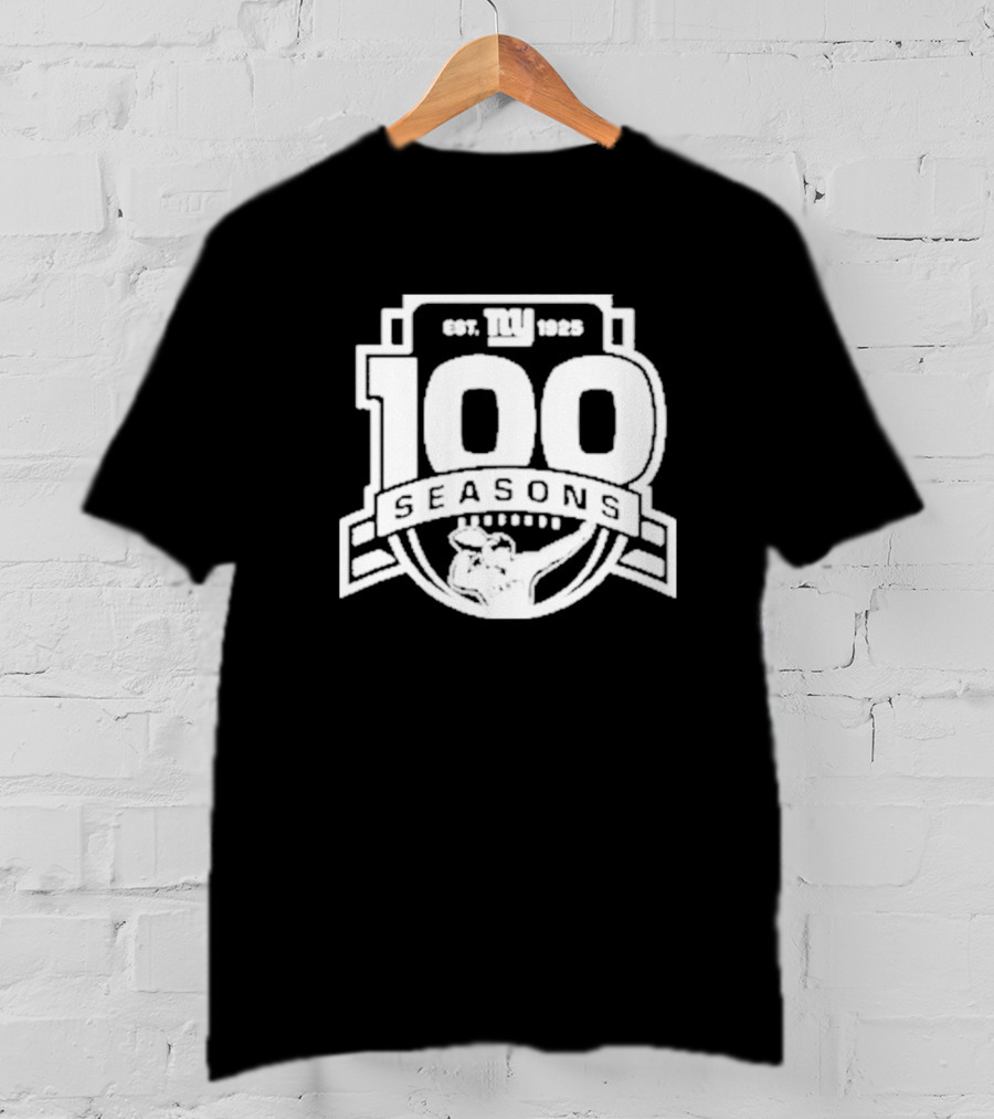 New York Giants Est. 1925 100 Seasons Starter Black T-Shirt