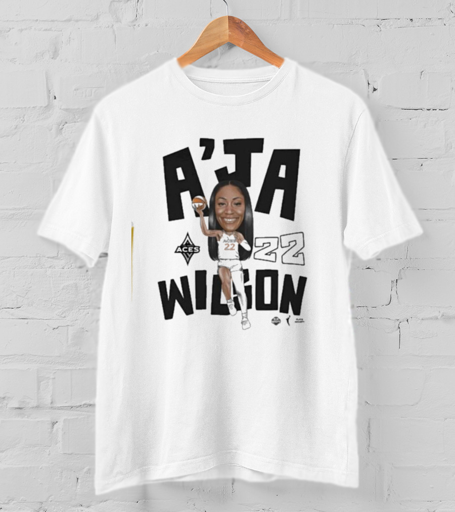 A'ja Wilson 22 Aces Playa Society T-Shirt