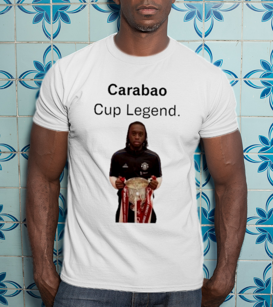 Carabao Cup Legend Football Icon Holding Trophy T-Shirt