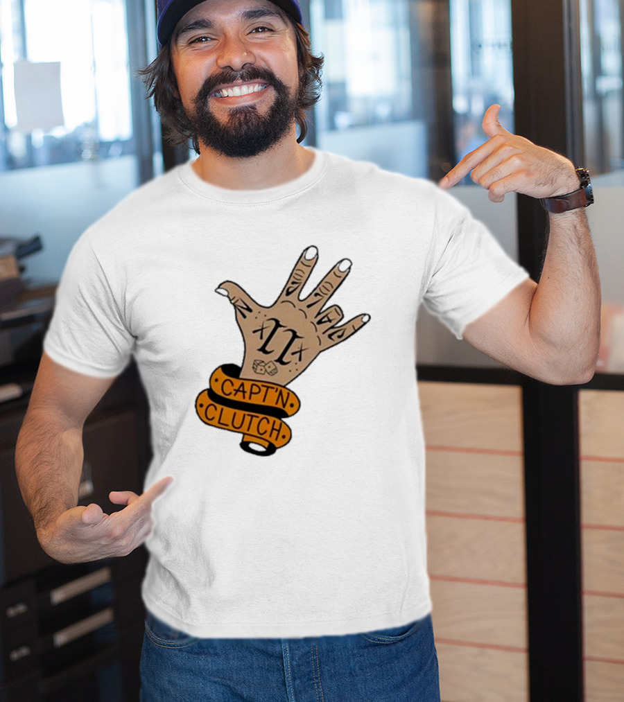 Cap’n Clutch Five Dice Hand Tattoo T-Shirt