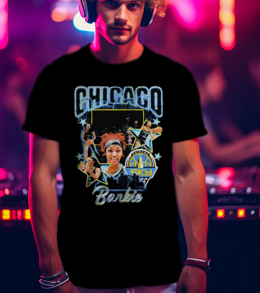 Chicago Sky Barbie Basketball Chicag0 Images T-Shirt