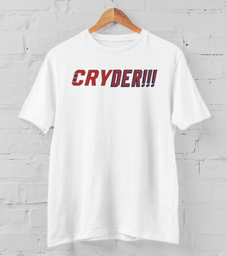 Chris Cryder CRYDER Rangers Hockey Enthusiast T-Shirt