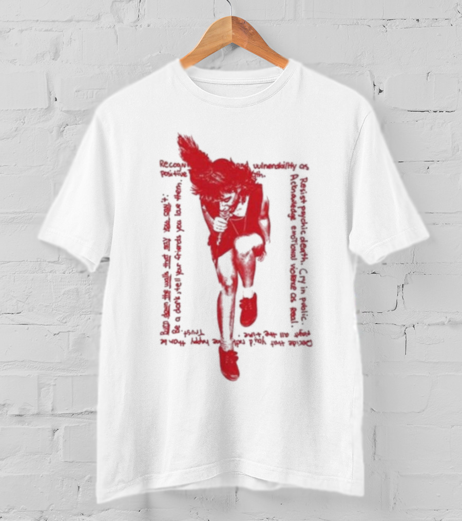 Rebel Girl Kathleen Hanna Run Fast Vulnerability Comfort Feminist Power T-Shirt