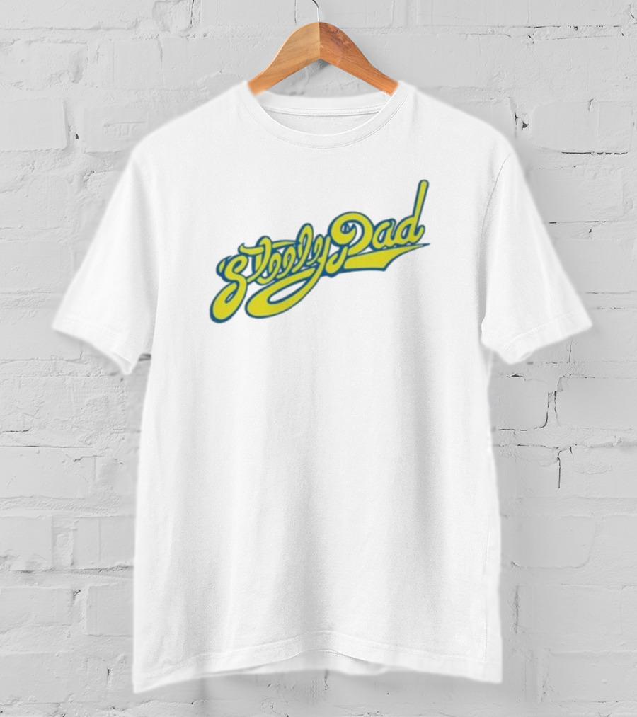 Sleepy Dad Retro Yellow Script T-Shirt