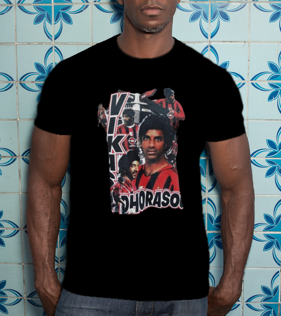 Vikash Dhorasoo AC Milan Retro Collage T-Shirt