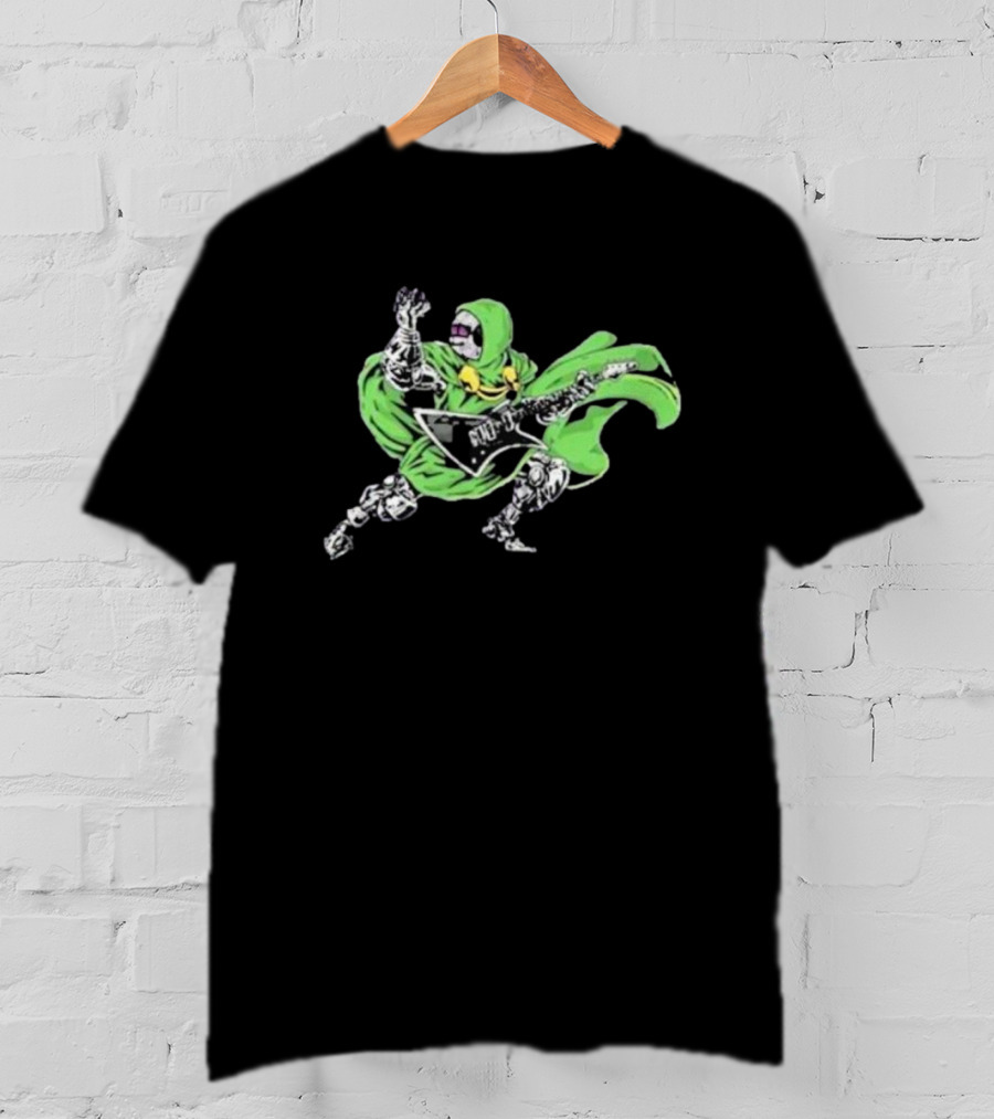 Mfer Doom Inko Metal Guitar Villain Green Cloak T-Shirt