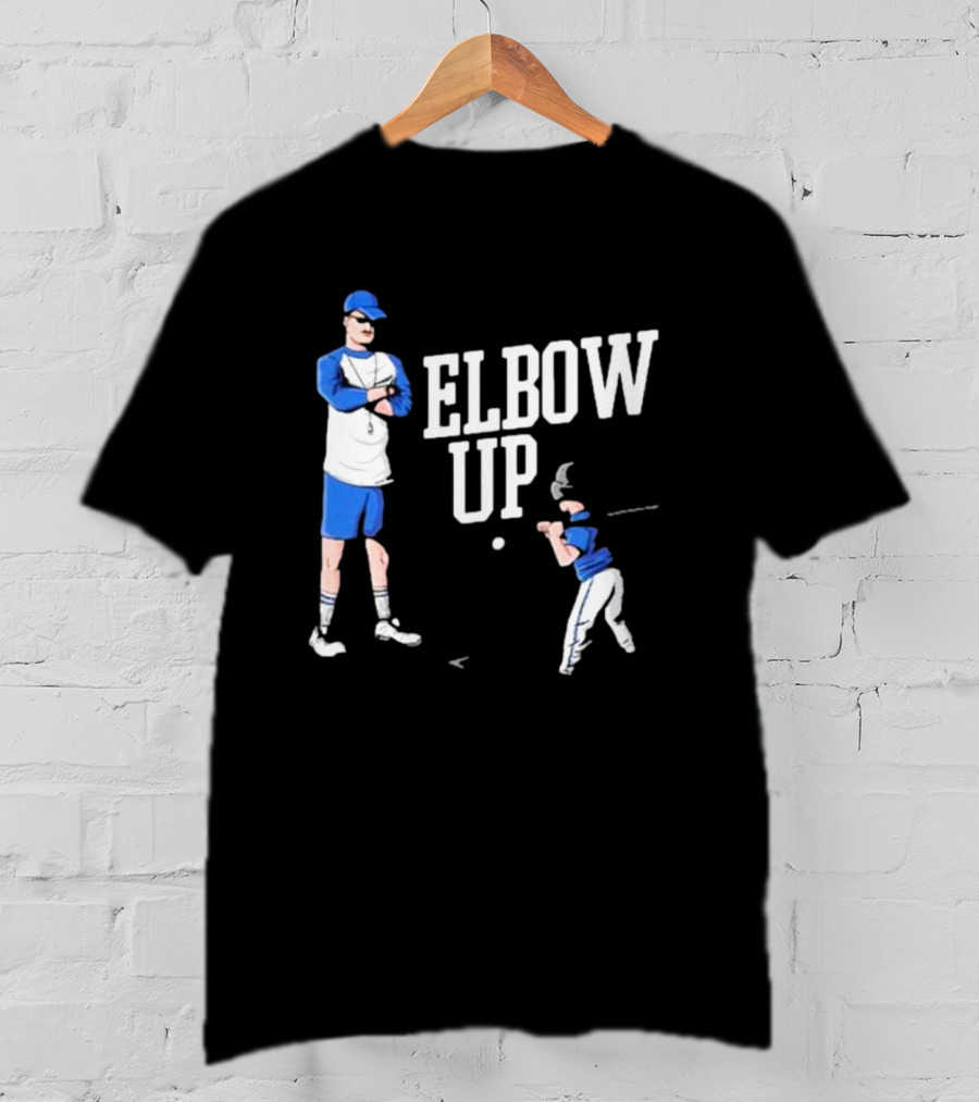 Middleclassfancy Baseball Coach Elbow Up T-Shirt