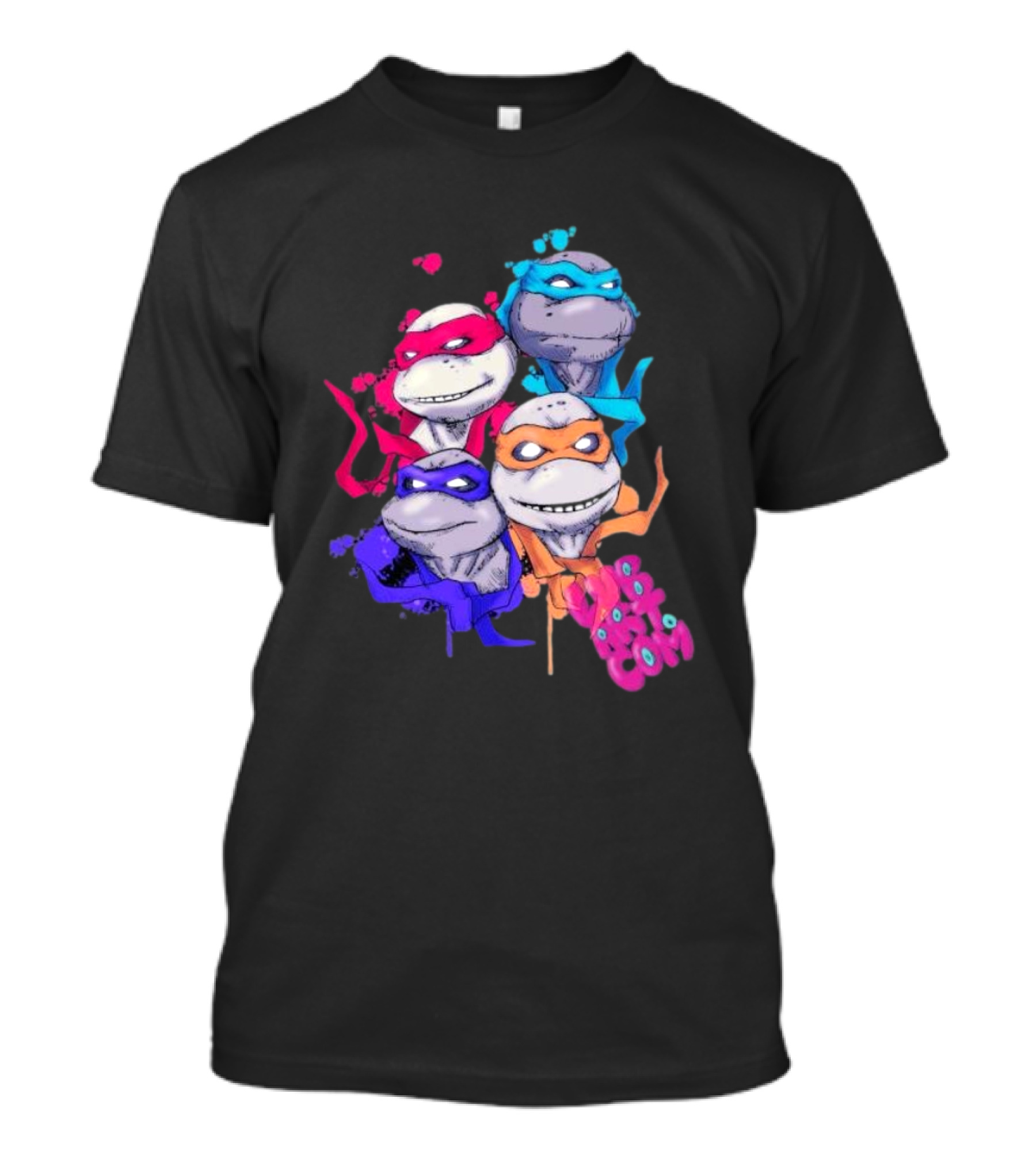 Neon TMNT Characters Pop T-Shirt