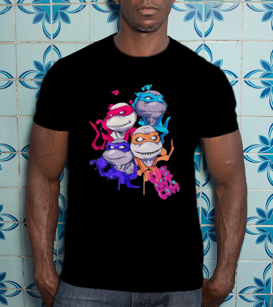 Neon TMNT Characters Pop T-Shirt