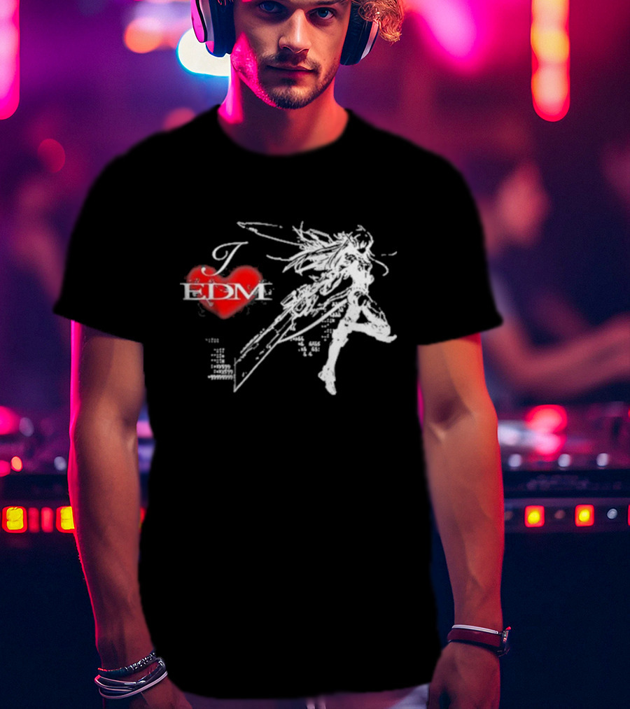 Ninajirachi I Love EDM Cyber Warrior Dance Fusion T-Shirt