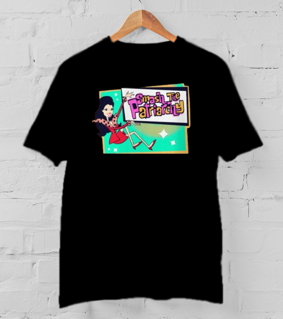 Smash The Patriarchy Retro Comic Style Woman Empowerment T-Shirt