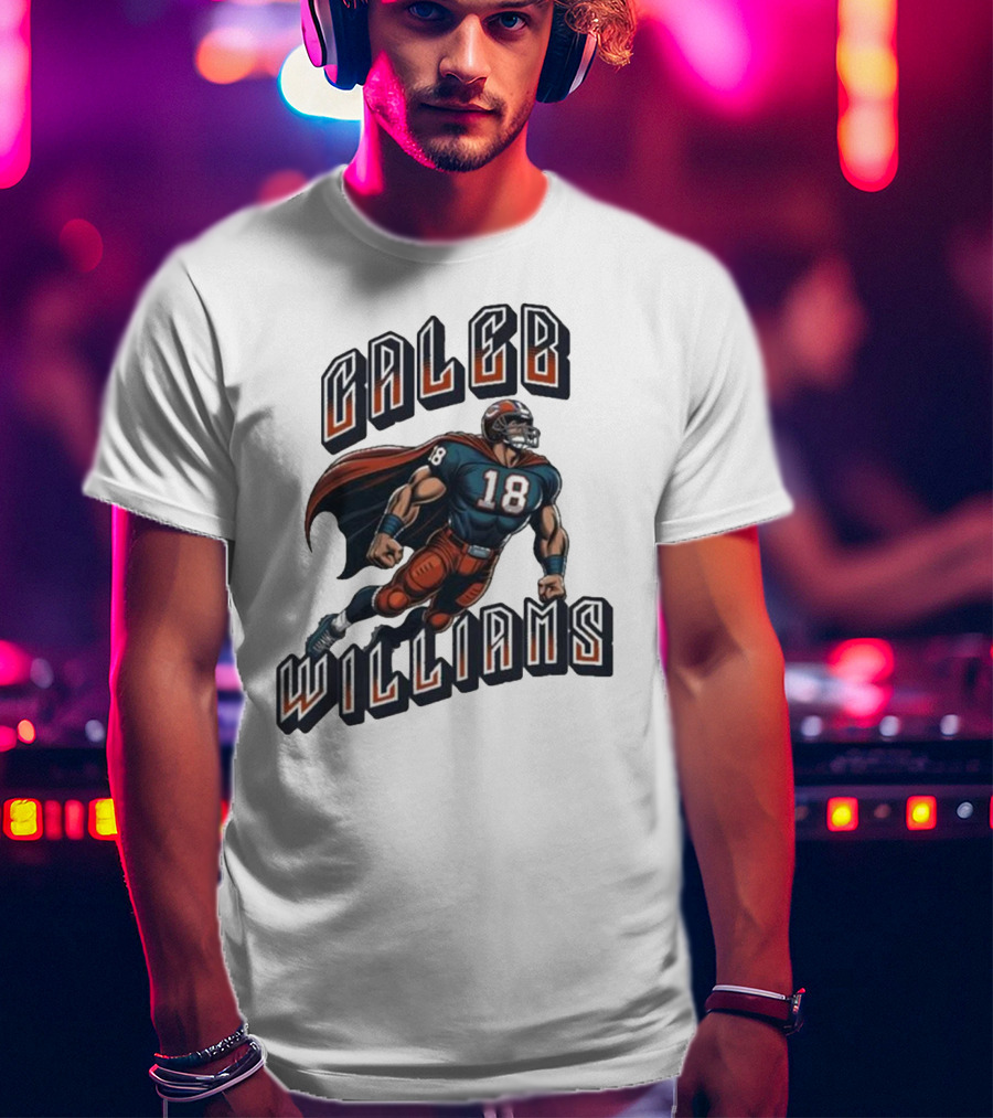 Caleb Williams Football Heroic Number 18 Superhero T-Shirt