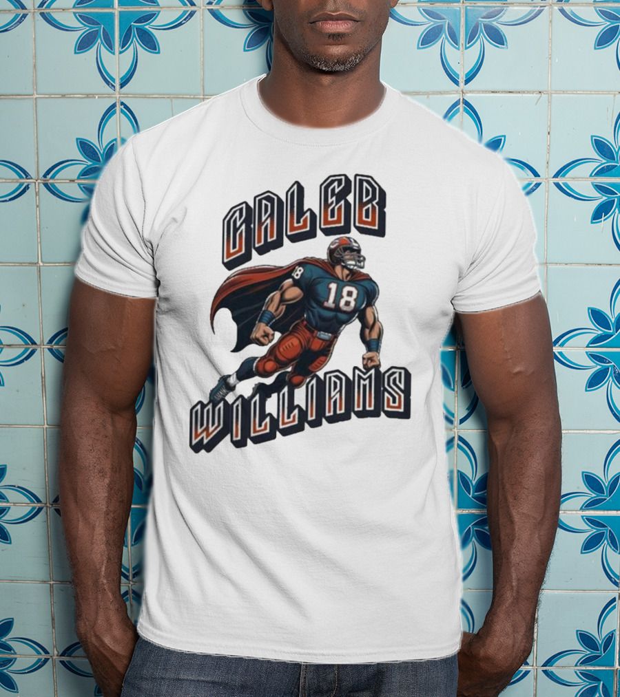 Caleb Williams Football Heroic Number 18 Superhero T-Shirt