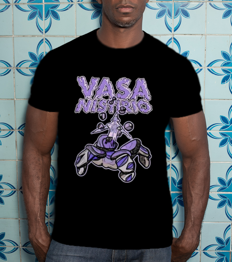 Vasa Nistirio Purple Ice Creature With Floating Crystals T-Shirt