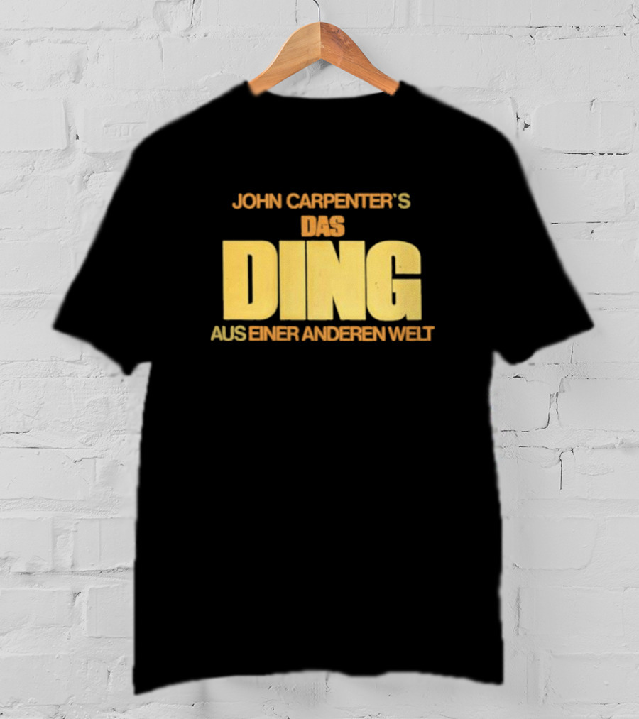 John Carpenter's Das Ding Aus Einer Anderen Welt Classic Horror Movie Title Text T-Shirt