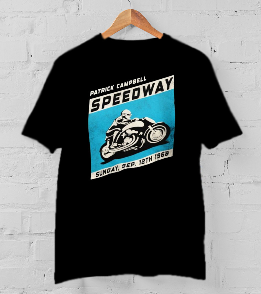 Patrick Campbell Speedway Motorcycle Racing Sunday Sep 12th 1968 T-Shirt