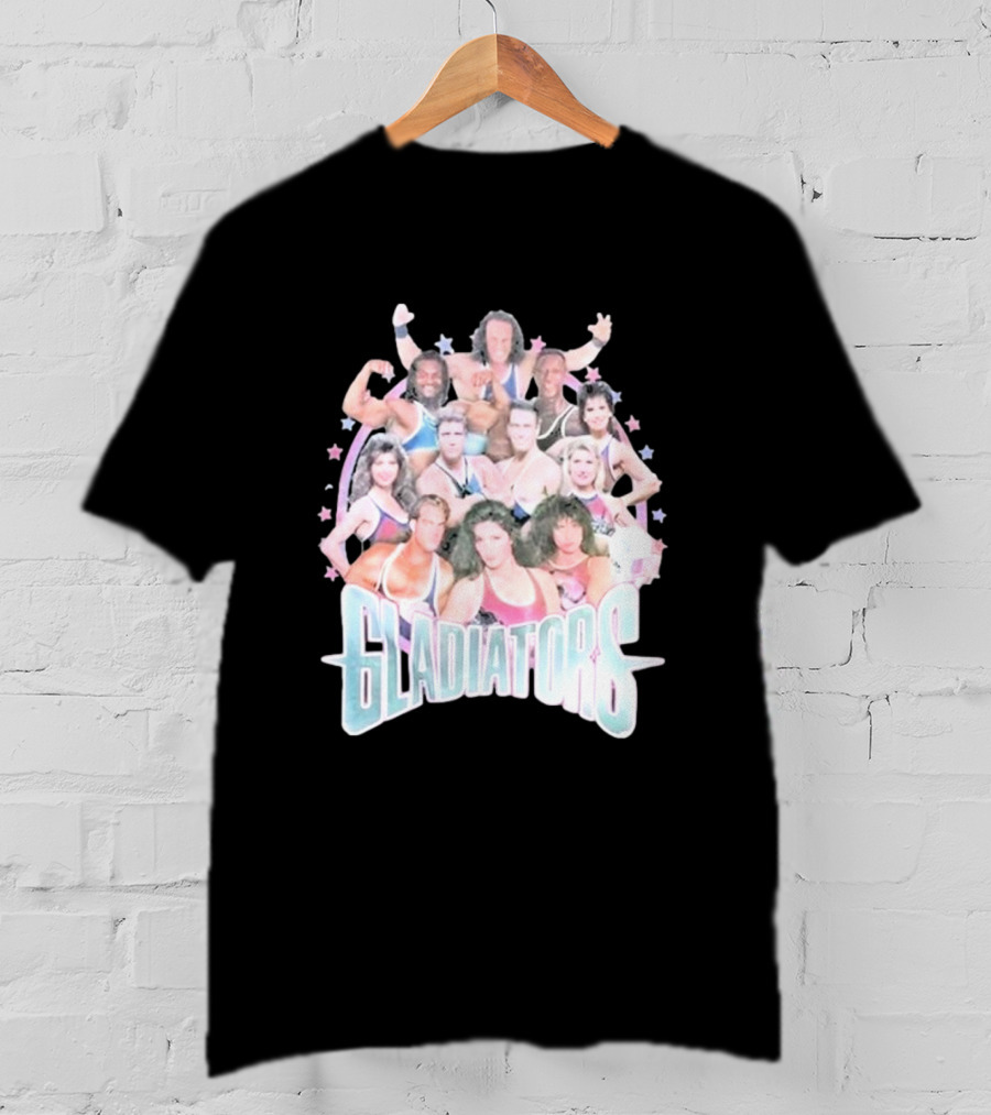 Gladiators Retro TV Show Cast Montage T-Shirt