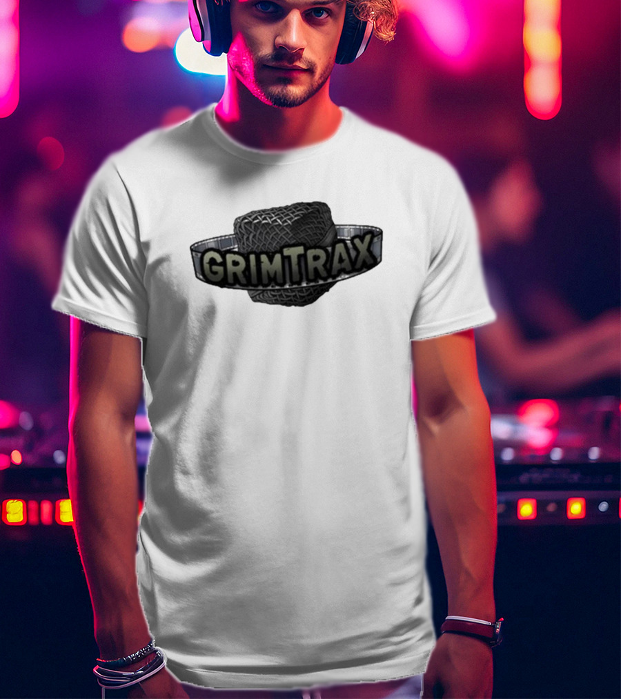 Rifftrax Grimtrax Spinning Tire T-Shirt