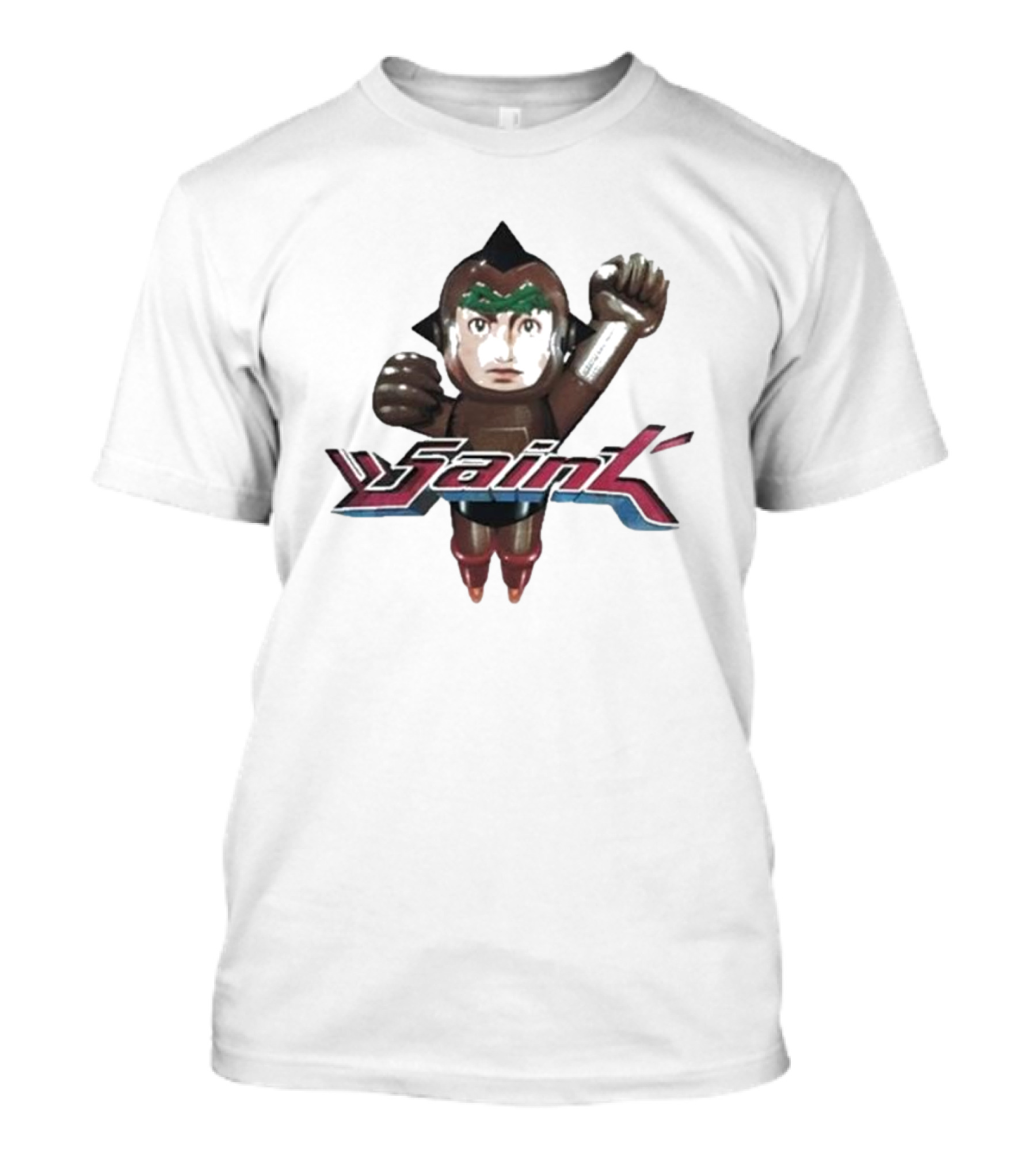 Saint Michael Astro Boy Retro Robot T-Shirt