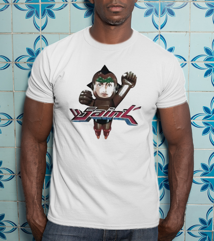 Saint Michael Astro Boy Retro Robot T-Shirt