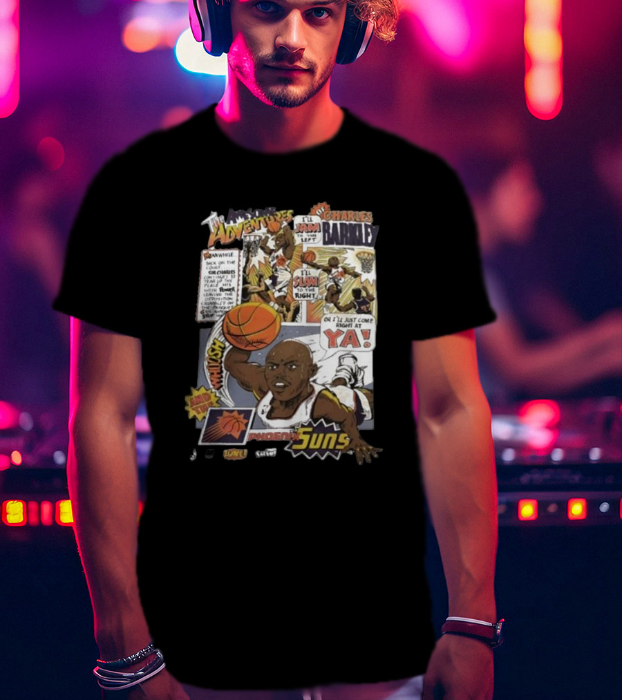 The Adventures Charles Barkley Phoenix Suns Comic Vintage 90s Salem Sportswear T-Shirt