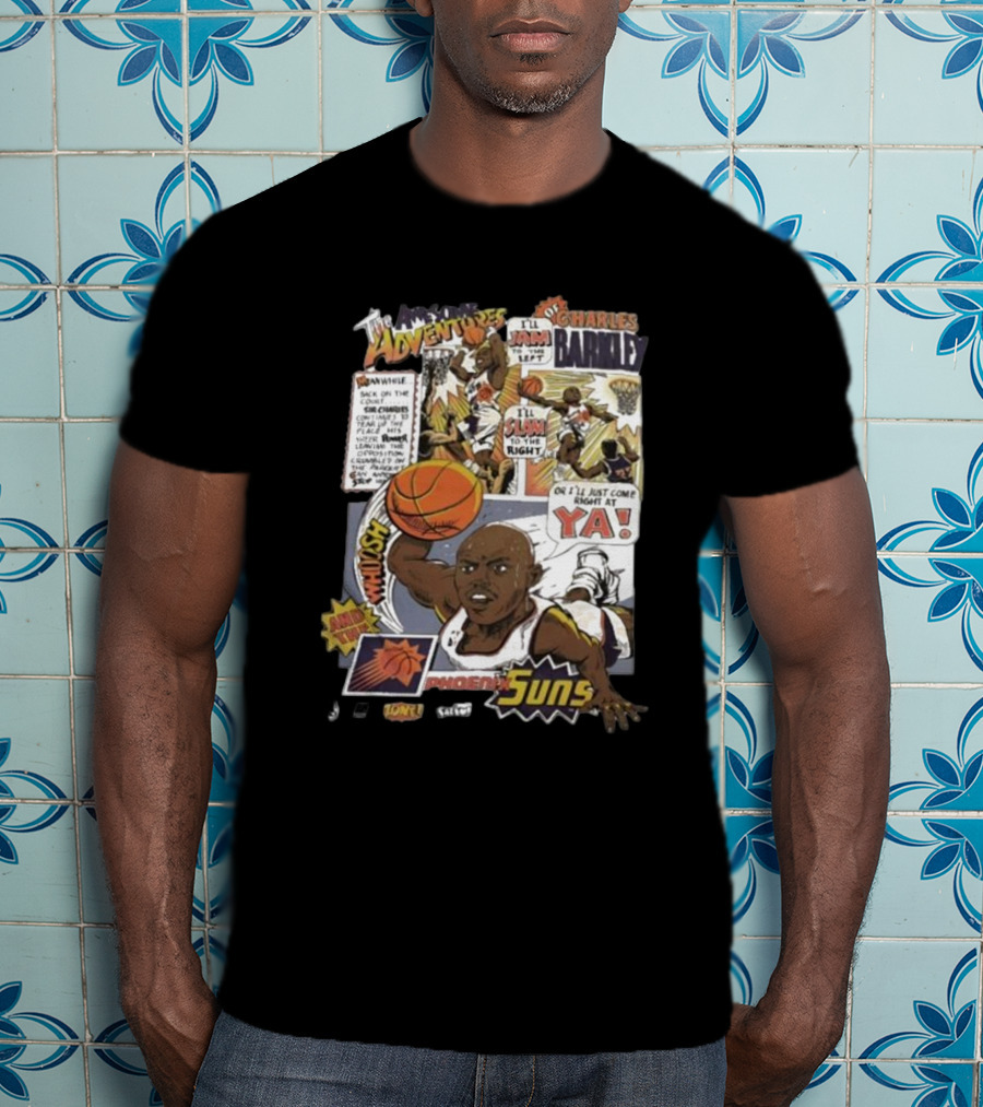 The Adventures Charles Barkley Phoenix Suns Comic Vintage 90s Salem Sportswear T-Shirt