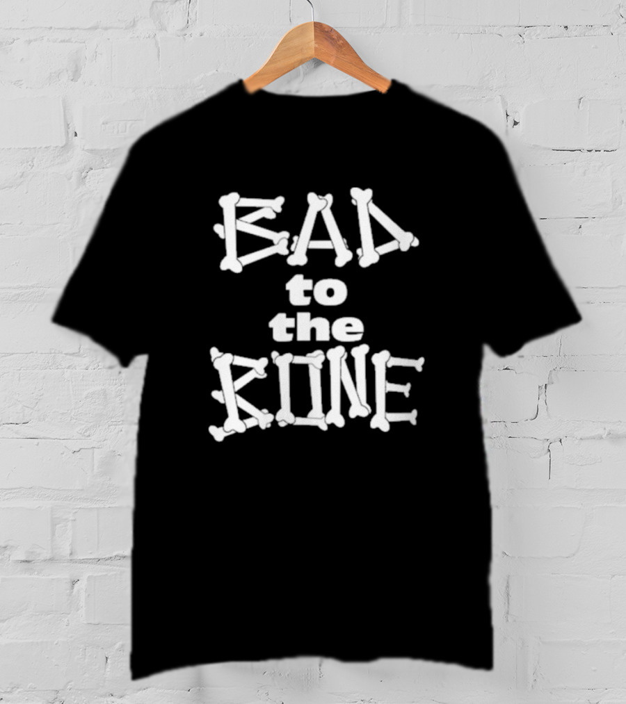 Dominic Fike Bad To The Bone Bone Lettering Typography T-Shirt