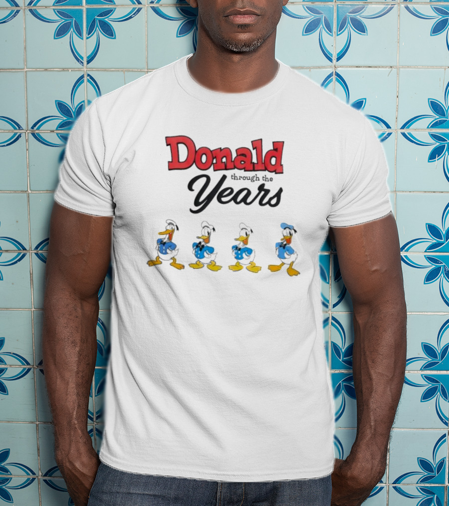 Donald Duck Through The Years Evolution Stages T-Shirt