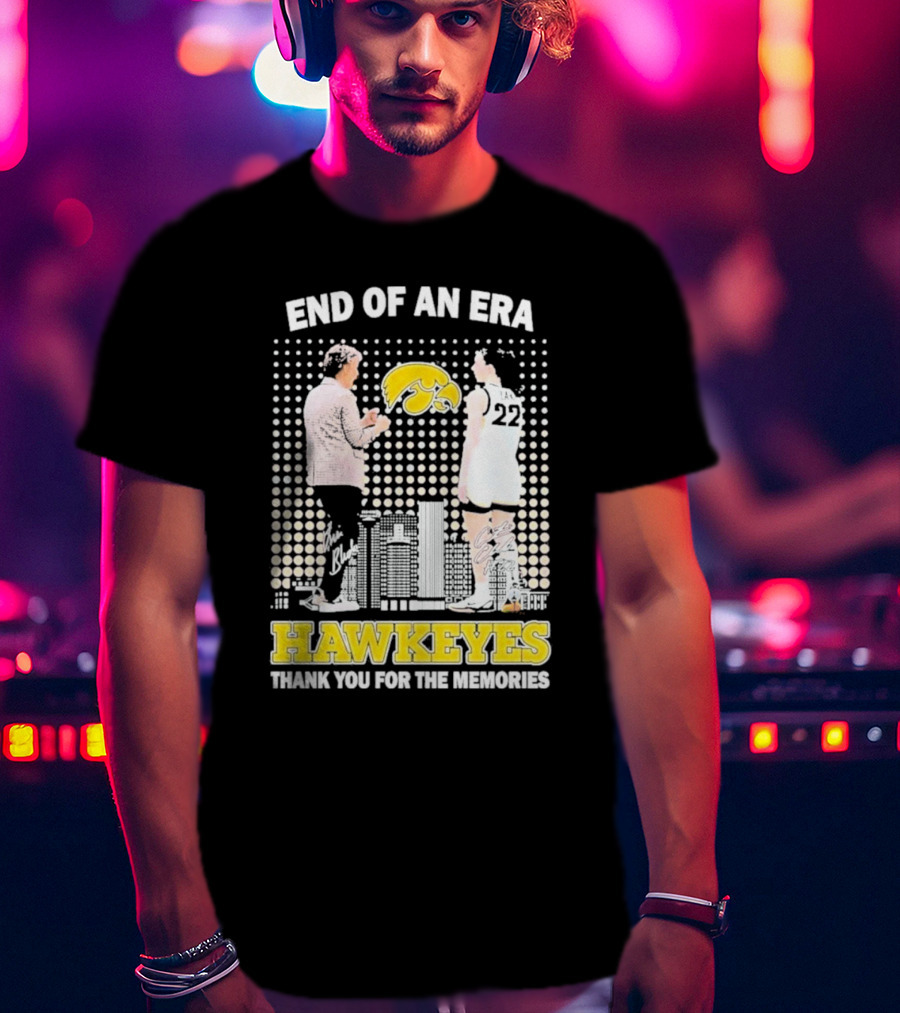 End Of An Era Lisa Bluder Hawkeyes Thank You For The Memories Basketball T-Shirt