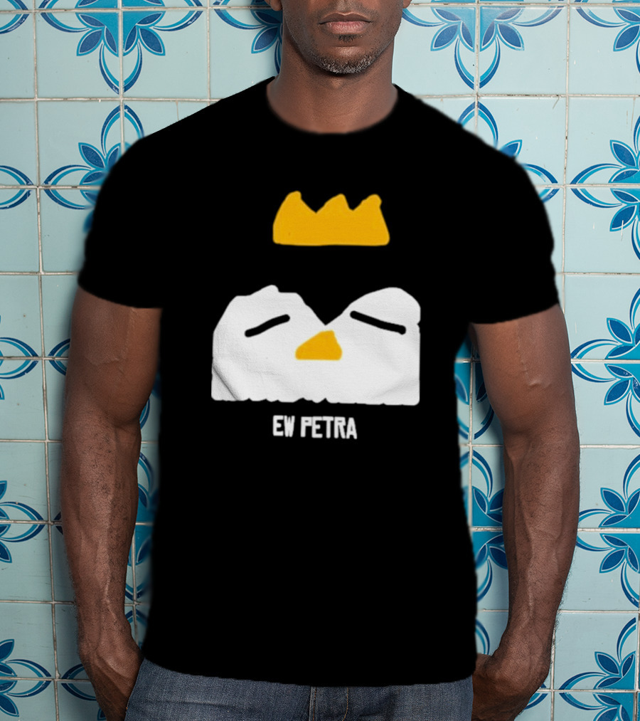 Petra Groaning Crown Face Icon Ew Text T-Shirt