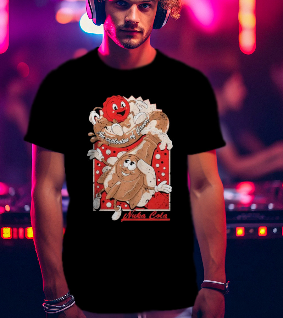 An Explosion Of Flavor Nuka Cola Vintage Ad T-Shirt